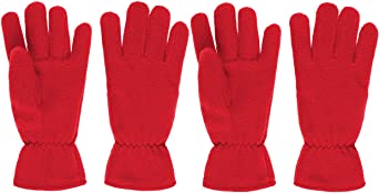 2 Pack Kids Winter Gloves Warm Fleece Gloves for Boys or Girls