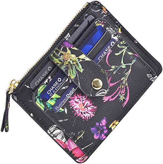 Minimalist Slim Snap Front Back Pocket Money Wallet Small Credit Card Holder