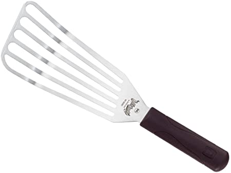 Mercer Culinary Hell's Handle 4 x 9-Inch Large Fish Turner/Spatula, Stainless Steel, Multi-Colour