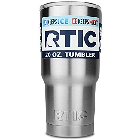 RTIC 20 Oz Stainless Steel Tumbler with Exclusive Splash and Spill Resistant Lid