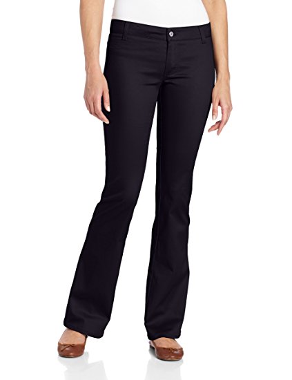 Dickies Girl Junior's Worker Bootcut Pant with 2 Back Pockets
