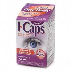 I-Caps Eye Vitamin & Mineral Supplement, Lutein & Omega-3, Softgels - 30 ea (PACK OF 2)