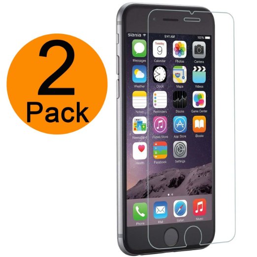 2 Pack IPhone 6S Screen Protector, Dimik [Easy Installation] [3D Touch Compatible - Tempered Glass] [Most Durable] fit iPhone 6 and iPhone 6s 4.7 INCH