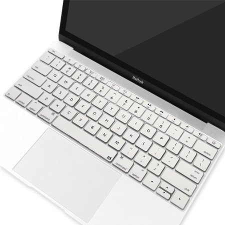 Litop® White Color Thin Silicone Keyboard Cover Keyboard Skin for MacBook 12" with Retina Display A1534 2015 New Version Release 12-inch (White)