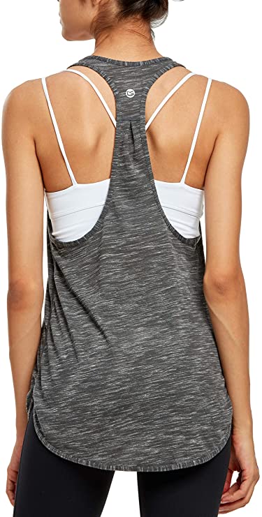 Women's Workout Tops Yoga Tops Athletic Shirts Gym Racerback Tank Top for Women