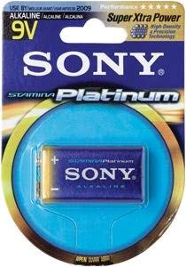 Sony Stamina Platinum Alkaline 9V Battery