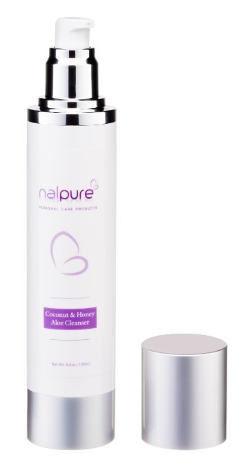 Coconut and Honey Aloe Vera Facial Cleanser by Nalpure Personal Care Products Best All Purpose Gentle Cleansing Wash for Healthy Skin