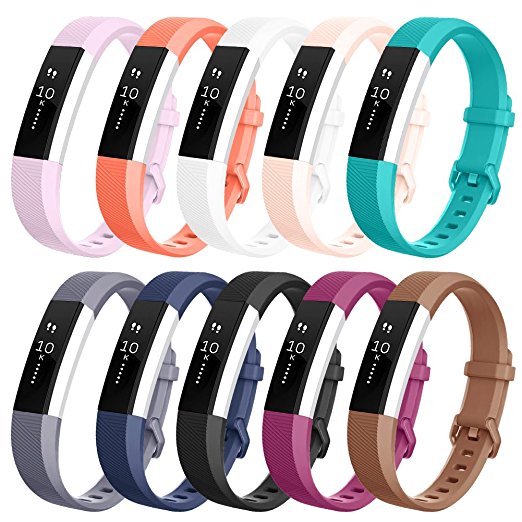 Vancle Fitbit Alta Bands, Newest Adjustable Replacement Bands for Fitbit Alta/ Fitbit Alta band/ Fitbit Alta Bands (with Metal Clasp,No Tracker)