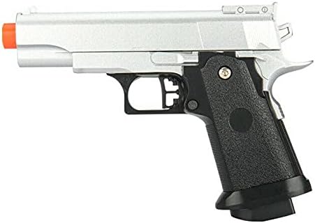 airsoft gun pistol g.10 full metal 6.5 silver 235 fps with bb's(Airsoft Gun)