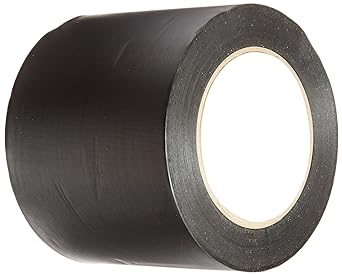 3M - 1-50-3903-BLACK 3903 Vinyl Duct Tape Roll - 1 in. x 150 ft. Black, Moisture, Chemical Resistant, Rubber Adhesive Tape with Embossed Vinyl Backing.