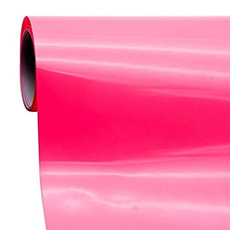 Neon Pink Iron-on Vinyl Heat Transfer Vinyl Roll for T-Shirts,Cricut 0.8x5ft (Neon Pink)