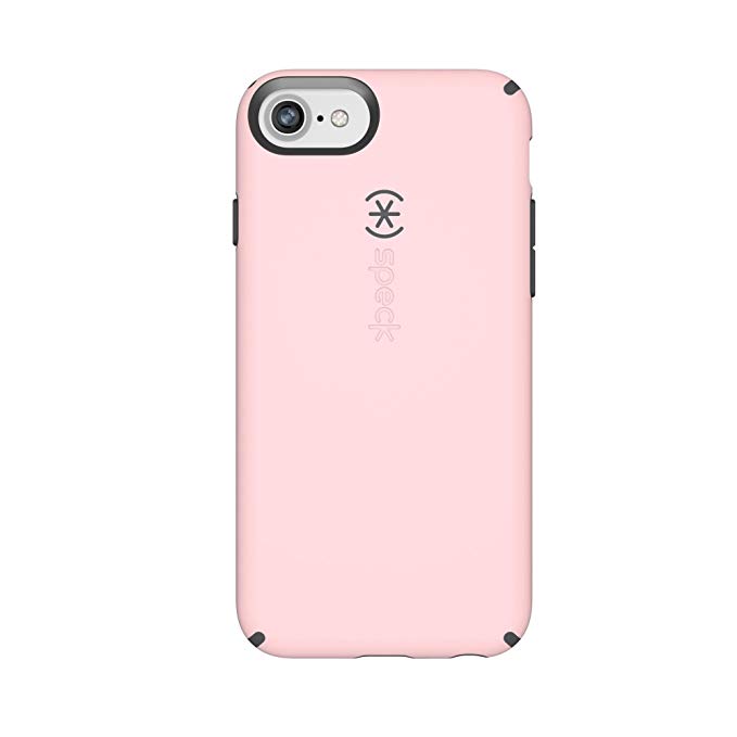 Speck Products CandyShell Cell Phone Case for iPhone 8 (Also fits 7/6S/6) - Quartz Pink/Slate Grey