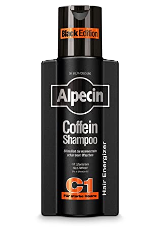 Alpecin Coffein-Shampoo C1 Black Edition - 1 x 250 ml - mit neuem Duft | Natürliches Haarwachstum für Männer | Energie für kräftiges Haar | Haarpflege für Männer - Made in Germany