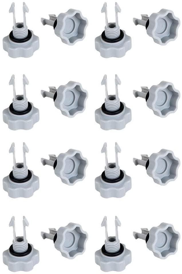 Intex Set of Air Release Valves with O-Rings for Filter Pumps 25002 (8 Pack)