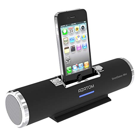 AZATOM Streetdance 1 Docking station speaker with 30pin for iPhone 3 / 3G / 3GS / 4 / 4S - iPod Touch 2G / 3G / 4G - Nano 1/2 / 3/4 / 5/6 - iPod Classic