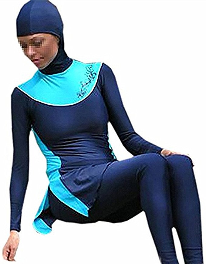YEESAM® New Muslim Modest Lady's Full Cover Beachwear Islamic Swimsuit