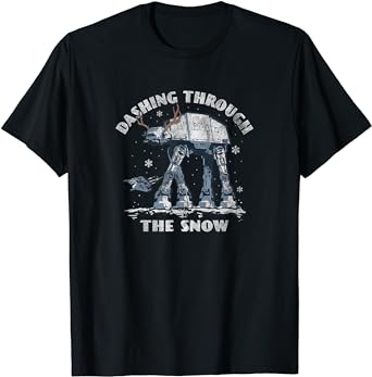 Star Wars Christmas AT-AT Walker Dashing Through The Snow T-Shirt