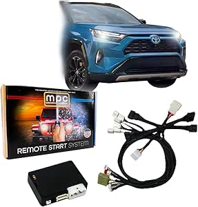 MPC Remote Starter Compatible with 2021-2023 Toyota RAV4 Prime Hybrid Push-to-Start | Plugin T-Harness - Factory Remote Activated - Press 3X to Start - Custom Firmware Preloaded - USA Tech Support