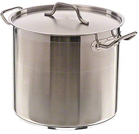 20 Qt Stainless Steel Stock Pot w/Cover