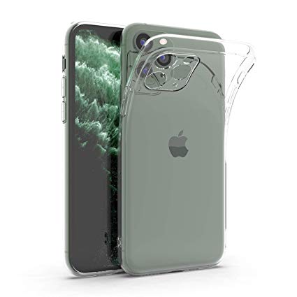 ANHONG Clear iPhone 11 Pro Max Case, [Enhanced Camera Protection] Slim Fit Ultra-Thin Soft Silicone TPU Gel Phone Cover Case for iPhone 11 Pro Max 6.5 inch (2019)