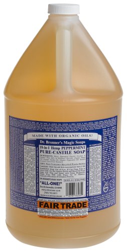 Dr. Bronner's Fair Trade & Organic Castile Liquid Soap - (Peppermint, 1 Gallon)