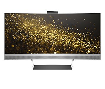 HP ENVY 34-inch Ultra WQHD Curved Monitor with Webcam and Audio by Bang & Olufsen (Black/Silver)