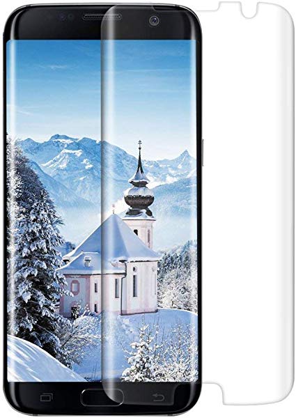 JRG Galaxy S7 Edge Tempered Glass Screen Protector Works with Almost All Phone Cases, [9H Hardness] [Anti-Scratch] [Anti-Fingerprint] [Bubble Free] [Ultra-Clear] [3D Cover] - Clear 2.1
