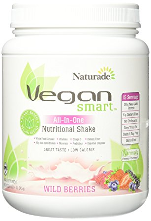 Naturade Vegan Smart Shake, Wild Berries, 22.8 oz (1.4 lb) 645g