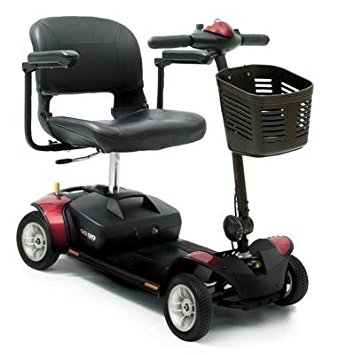 Portable Mobility Scooter - Pride Go Go Elite Traveller 4 Wheeled - 12 and batterry