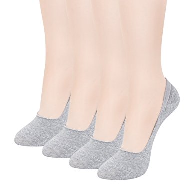 Women's No Show Socks 4 Pairs - Best Low Cut Cotton Socks by Sockspree