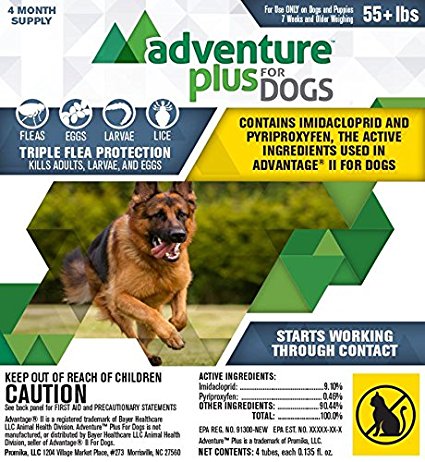 Adventure Plus for Dogs 4pk 55lb