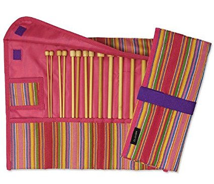 Clover Takumi Getaway 9-Inch Single Point Knitting Needle Gift Set with 7 Sizes