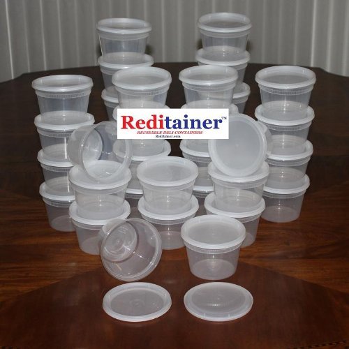 Reditainer Deli Food Storage Containers with Lid (36, 16 Ounce)