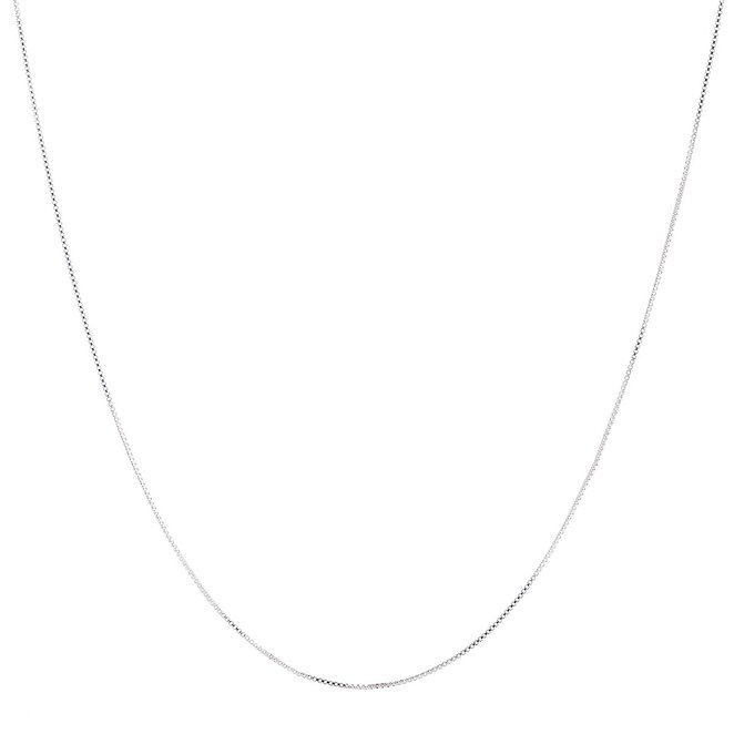 925 Sterling Silver 8MM Box Chain -Italian Crafted Necklace - Super Thin but Strong - Spring Ring Clasp