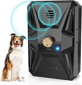 Dog Bark Deterrent Devices Anti Barking Devices for dogs 3 Modes 50 Ft Rechargeable Dog Silencer Sonic Barking stopper Ultrasonic Bark Box Bark Control Devices Indoor/Outdoor Safe for Dog & People