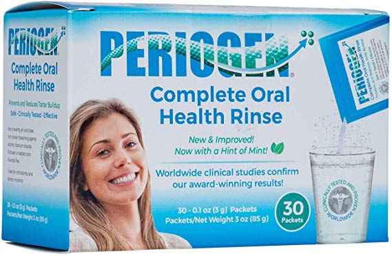 Periogen Rinse for Complete Oral Health Packets Improved Flavor Now With a Hint of Mint