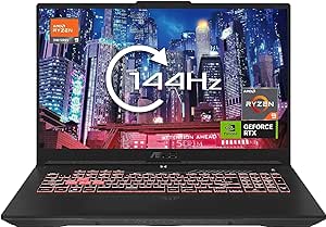 ASUS TUF Gaming FX707VI 17.3" Full HD 144Hz Gaming Laptop (Intel i7-13620H, NVIDIA GeForce RTX 4070 (140W TGP), 16GB RAM, 1TB PCIe SSD, Windows 11)