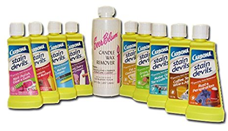 Carbona Stain Devil Set W/ FREE Everblum Candle Wax Remover (Value 17.89)