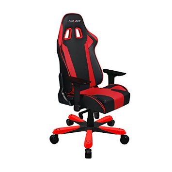 DXRacer OH/KB06/NR Racing Bucket Seat Office Chair Gaming Ergonomic with Lumbar Support (Red)