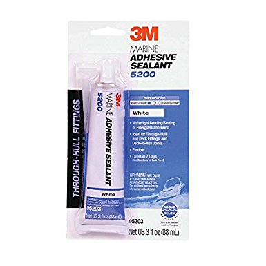 3M 05203 Marine Adhesive/Sealant 5200,  White / 3 oz.