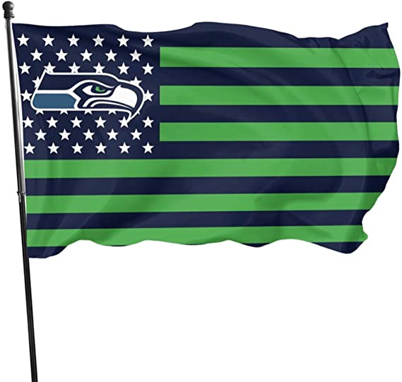 Stockdale Seattle Seahawks Flag Courtyard Decoration Team Banner 3"x5"