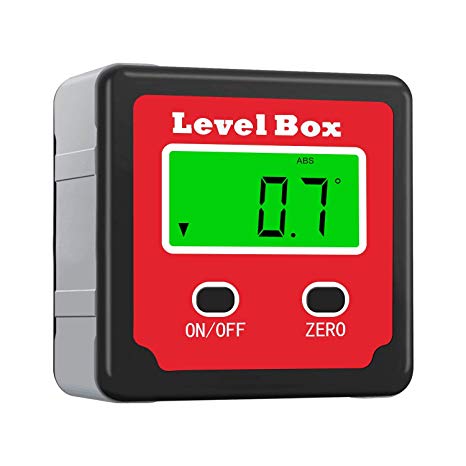 Digital Level Box/Angle Finder/Protractor/Inclinometer/Bevel Gauge with Magnetic Base and Backlight