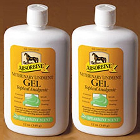 Absorbine 2-Pack Veterinary Liniment Squeeze Bottle Gel, 12-Ounce