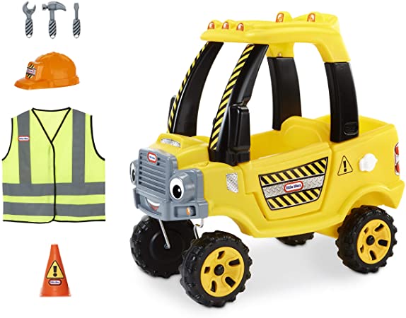 Little Tikes Construction Cozy Truck Themed Role Play Ride-On Toy, Multicolor