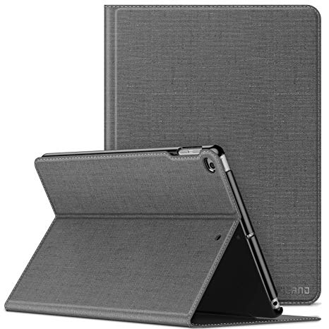 Infiland iPad air 2 Cases, iPad Case 9.7 inch 2018, iPad air Case, iPad 9.7 inch Case, iPad 6th Generation Case, Multi-angle Front Support Case compatible with Auto Sleep/Wake Function,Gray