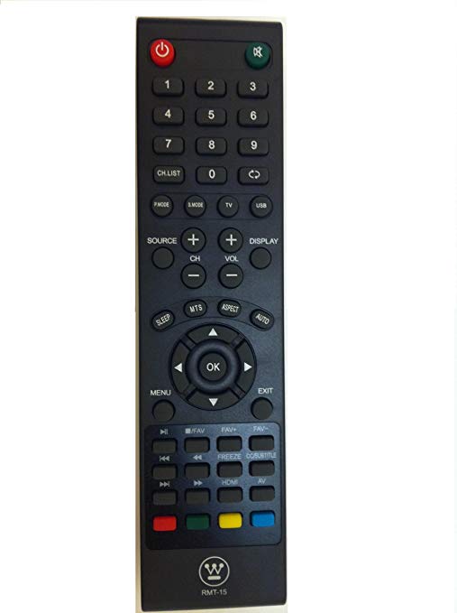 New Westinghouse Remote control RMT-15 RMT15 for VR-3730 VR3730 CW26S3CW VR-5535Z VR5535Z CW46T6DW CW46T9FW CW26S3CW VR-5535Z EW24T8FW EW24T7EW LD-5580Z LD-4070Z LD-4065 LD-4055 EW40T2XW VR-6025Z CW37T6DW VR-3236 CW46T6DW VR-6090Z VR6090Z CW46T9FW VR-3730 VR3730 CW26S3CW VR-5535Z VR5535Z EW24T8FW EW24T7EW LD-5580Z LD5580Z LD-4080 LD4080 LD-4070Z LD4070Z LD-4065 LD4065 LD-4055 LD4055 EW40T2XW VR-6025Z VR6025Z CW37T6DW VR-3236 VR3236 LD-4080 LD4080 VR6025Z LD-4070Z LD4070Z VR6025Z TV