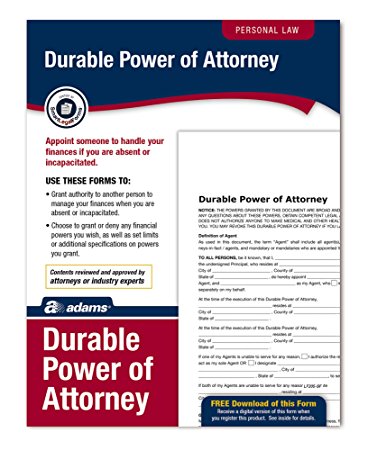 Adams Durable Power of Attorney, Forms and Instructions (LF205)