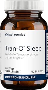 Metagenics Tran-Q Sleep - for Stress Management & Sleep Support - with California Poppy, English Lavender & Passion Flower Herb - Melatonin Free - 60 Tablets