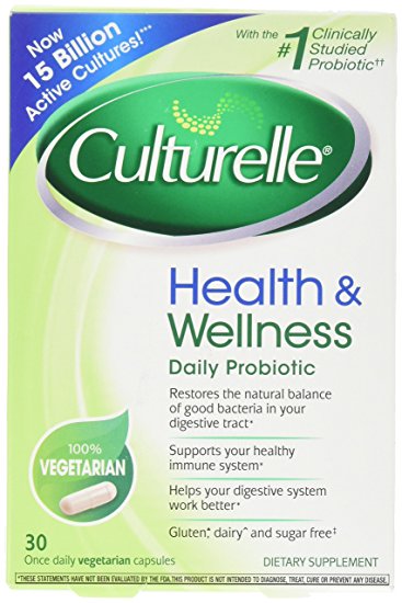 Culturelle Health & Wellness Probiotic Vegetarian Capsules 30 ea