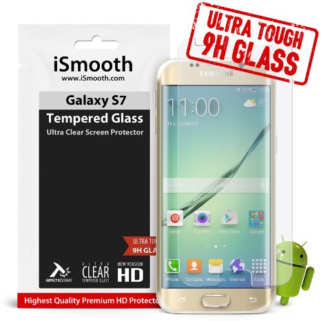 Samsung Galaxy S7 Tempered Glass Screen Protector Protects Your Phone From Drops And Scratches - Max Clarity and Touch Accuracy